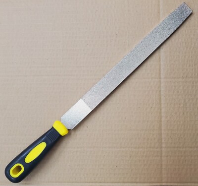 10 INCH 250MM THK Diamond coated FLAT and HALF ROUND File Files Grit 60 120 300