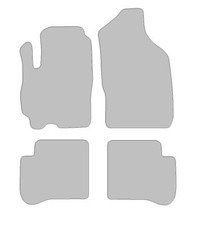 Fußmatten-Set für Hyundai Atos Prime (1999-2024) Deluxe schwarz