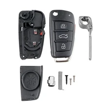 1Pc Car Remote Key Fob Replacement Case for A6 A4 A2 A8 TT Q7 Replacement Parts