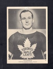 Gus Marker 1939 OPC O-Pee-Chee V301-1 # 16 Toronto Maple Leafs