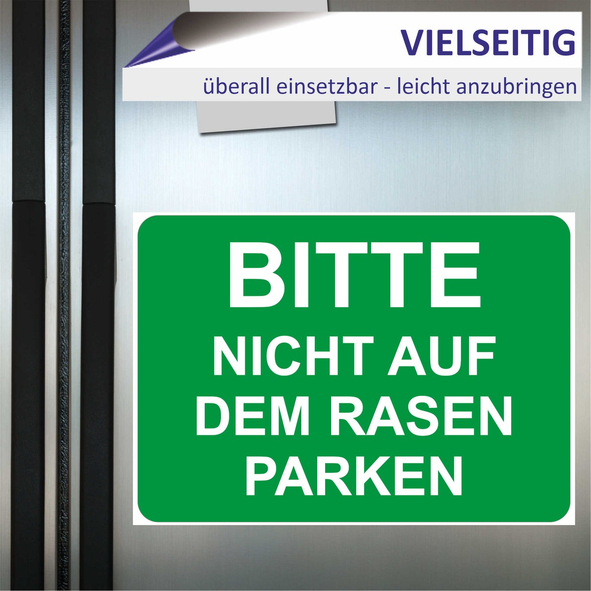 Hinweisschild 'Bitte Schließen Sie Diese Tür' – 87x87 Mm, Wasserfest, Selbstklebend, UK-Qualität