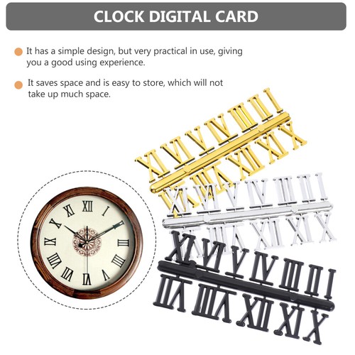 Sets Clock Numerals Replacement Roman Numerals Clock Mechanism Number - Foto 2 di 12