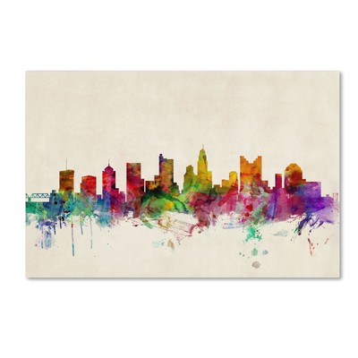 Columbus, Ohio by Michael Tompsett Canvas Art, 22 by 32-Inch