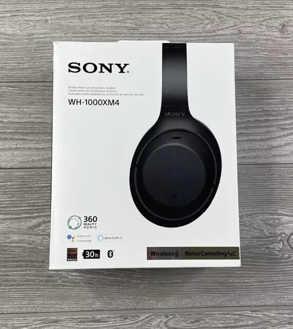 Sony WH-1000XM4 Black Over-Ear Headphones Empty Box - EMPTY BOX ONLY