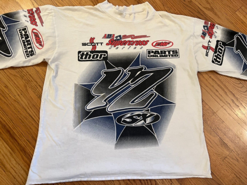 VTG 80s Thor Racing Yamaha YZ Motocross Jersey Shirt Sz XXL AMA Supercross - Picture 4 of 22