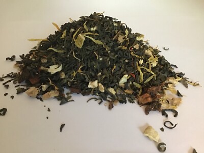 Organic Ginger Orange Peach Green Tea 4oz 