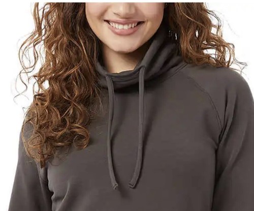👚Small Green Charcoal Elegant Heat Funnel Neck Pullover By 32 Degrees 2M - Picture 3 of 7