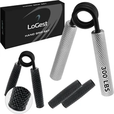 Logest Metal Hand Grip Strengthener 100LB-350LB No Slip Heavy-Duty Grip Strength