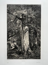 Affut LITHOGRAPHIE Mouilleron NARCISSE DIAZ Decamp CHASSE XIX°