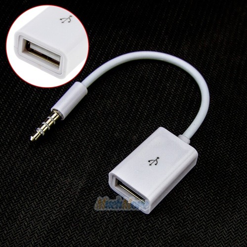 3.5mm Male AUX Audio Plug Jack to USB 2 