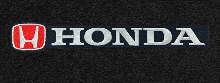 ¡Nuevo! Alfombrillas negras Honda Civic 2001-2023 con logotipo rojo H bordado - par Foto 3 de 4