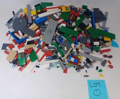 LEGO 2lb Bulk Lot - Random Mixed Building Bricks Pieces Parts NO Minis - Lot O