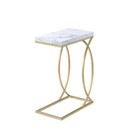 Myco Furniture Fanetta Chair Side End Table, White