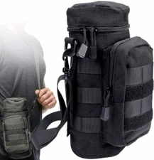 Military Water Bottle Molle Pouch Holder Tactical Hiking Kettle Gear Pack Bag