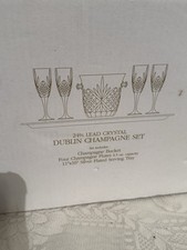 Vtg Shannon Crystal By Godinger Dublin Champa...