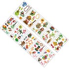  10 Sheets/Pack Hawaiian Theme Temporary Tattoos Waterproof Self-adhesive