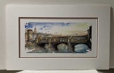 Alessandro Bulli,   Firenze  or  Florence Limited Edition, Signed And Titled.