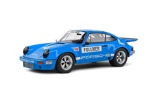 Solido 1:18 Scale Diecast Porsche 911 IROC Blue #4 Follmer IROC Riverside 1974