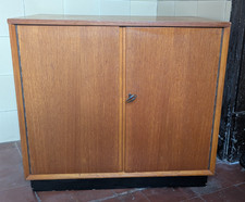 Dynatron Record Cabinet ~ RSU 5 ~ Mid Century ~ Teak on plinth ~ lock with key