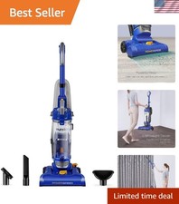 Effortless Cleaning with PowerSpeed Bagless Upright Vacuum - Blue, 10 lbs