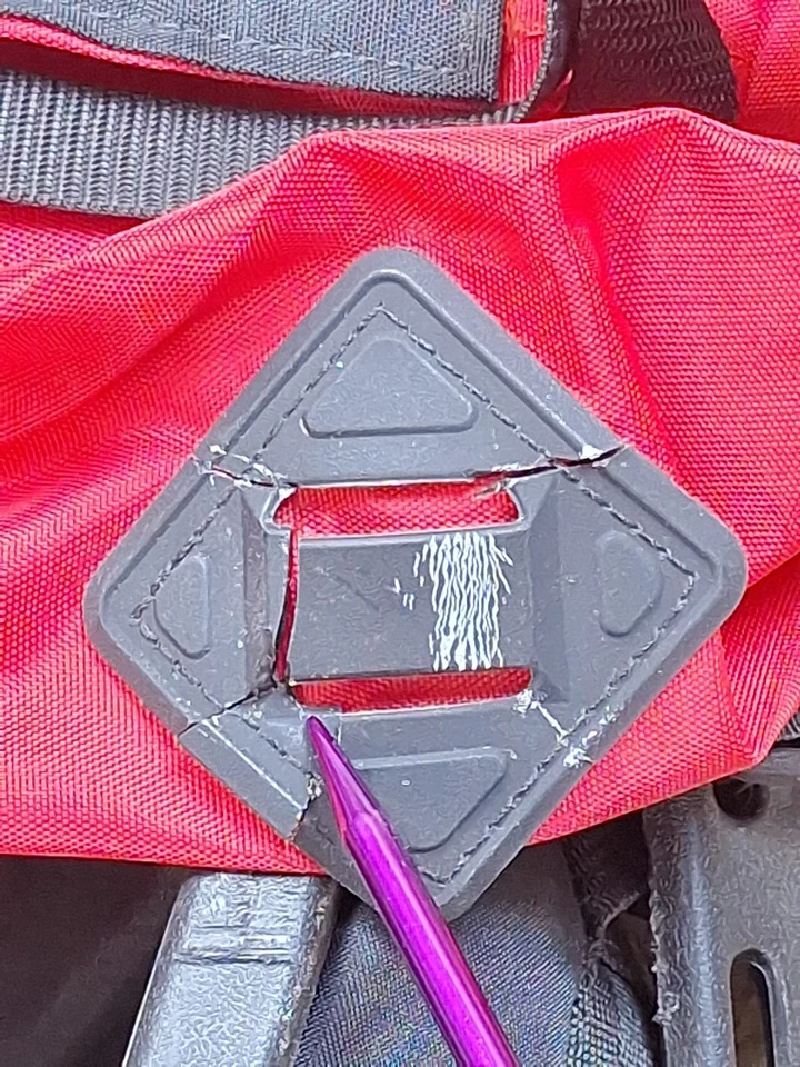 Antiga Mochila Traçadora Coleman Peak 1 Quadro Externo de Plástico Cinto Quadril Caminhada EUA - Imagem 4 de 4