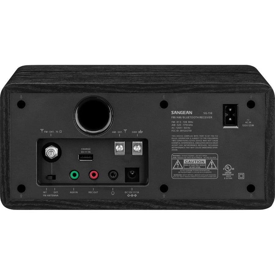 Sangean SG-118 FM / AM / Aux-in / Bluetooth Wooden Cabinet Receiver (sg118) - Image 3 of 4