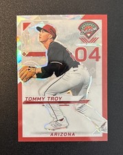 TOMMY TROY 2025 PANINI #67 HOLO PROSPECT TICKET RED ICE ARIZONA DIAMONDBACKS ⚾️ 