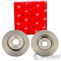2X TRW Bremsscheiben 258Mm BelÜFtet Vorne Passend FÜR Daihatsu Charade Toyota