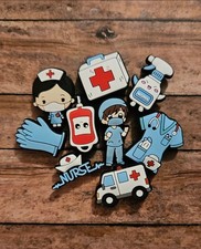 Nurse Medical Theme Shoe Charms -RN Accessories For Crocs Bracelets Tote Bags