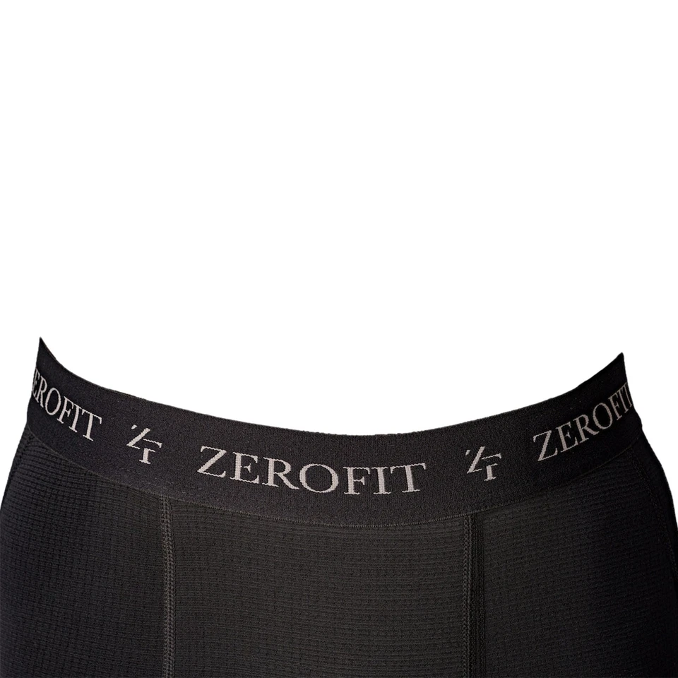 Zerofit Heatrub MOVE Black Leggings Mens Ladies Motorcycle Gym Warm Base Layer - Image 2 of 2