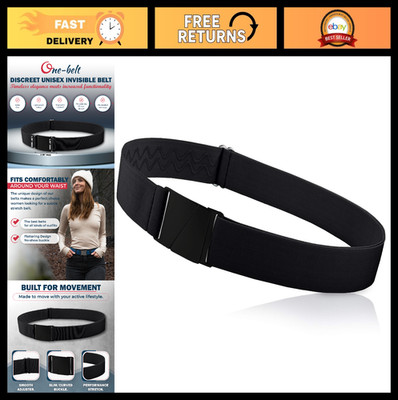 Adjustable No Show Invisible Elastic Belts for Men & Women - Non-Slip, Zero Bulk