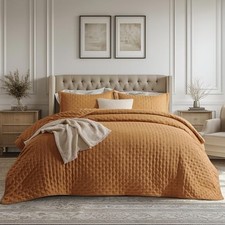 Boho Quilts Queen Size - Ultra Soft Queen / Full 13 - Honey Ginger - Clover
