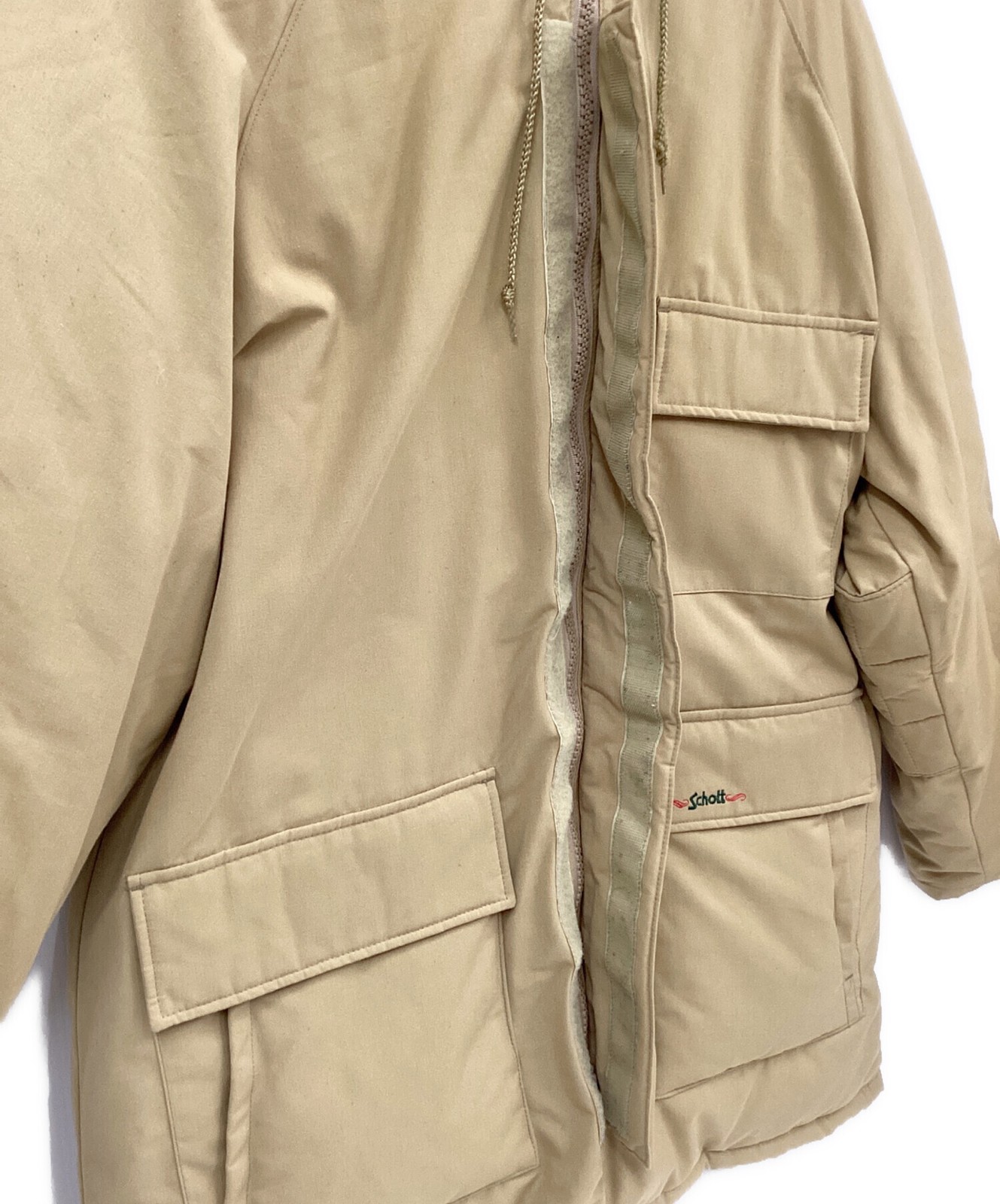 Schott Down jacket Size: L Beige Men - image 8