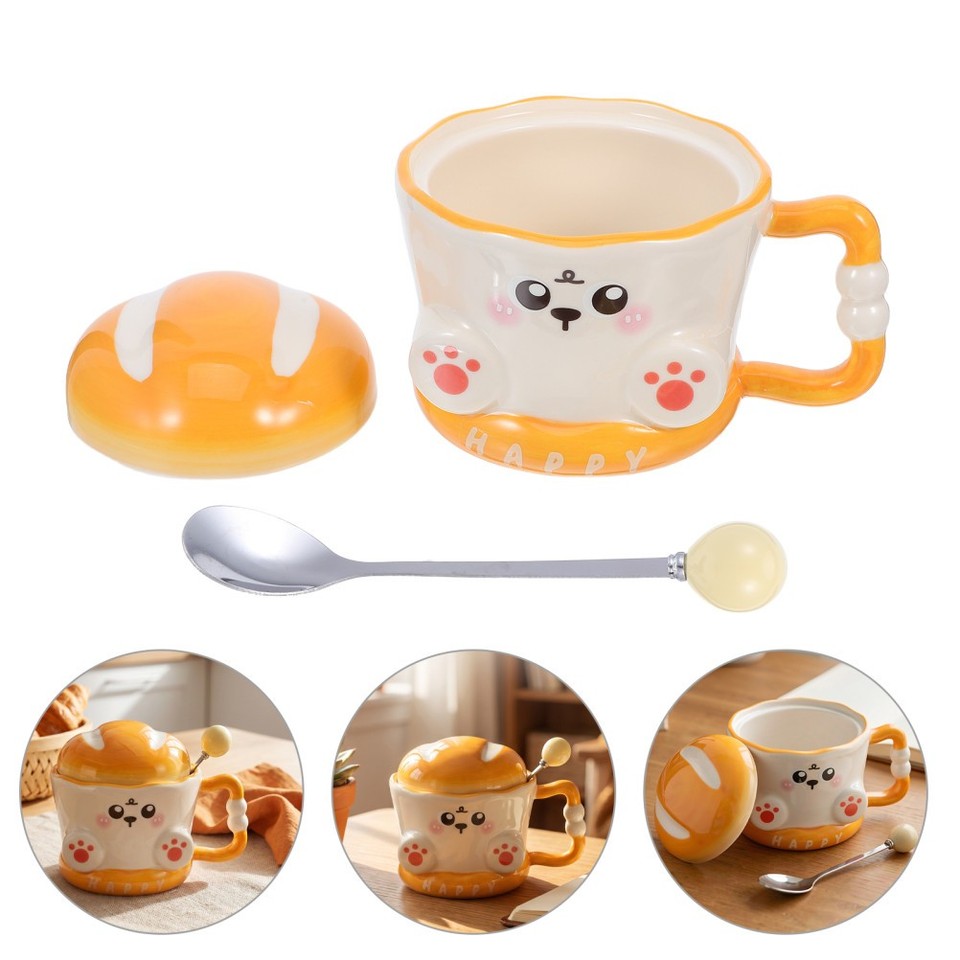 Croissant Mug Aesthetic Ceramic