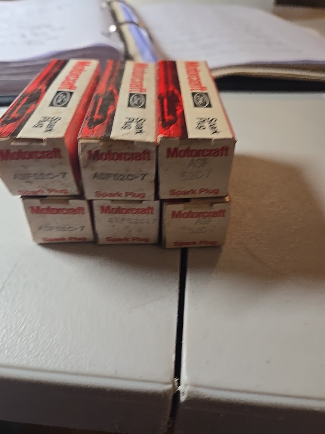 Vintage Spark Plug Motorcraft ASF52C-7 Lot Of 6 NOS