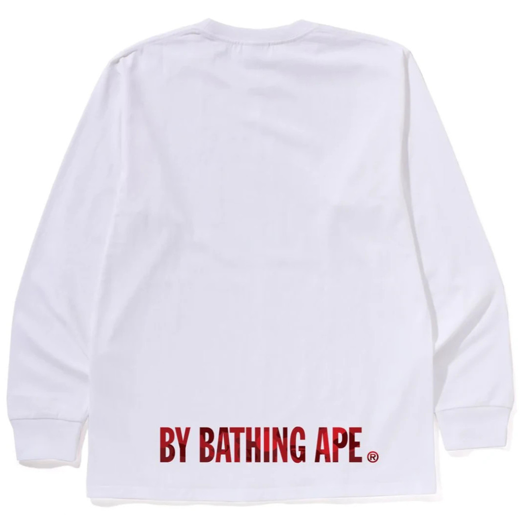 A Bathing Ape BAPE "Color Camo Ape Face Sta LS Tee" WHxRD 1L80-111-004 Size XL thumbnail 3