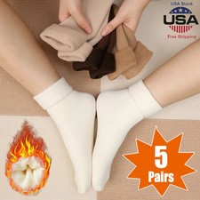 Wool Socks for Women Hiking Thermal Warm Winter Thick Boot Cozy Crew Comfy Socks