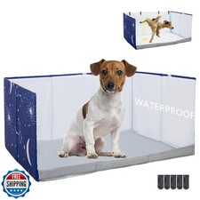 Dog Litter Box with High Walls,Pee Pad Holder Tray for Dog,Indoor