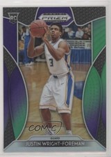 2019 Panini Prizm Draft Picks Purple & Green /199 Justin Wright-Foreman #55 0c6