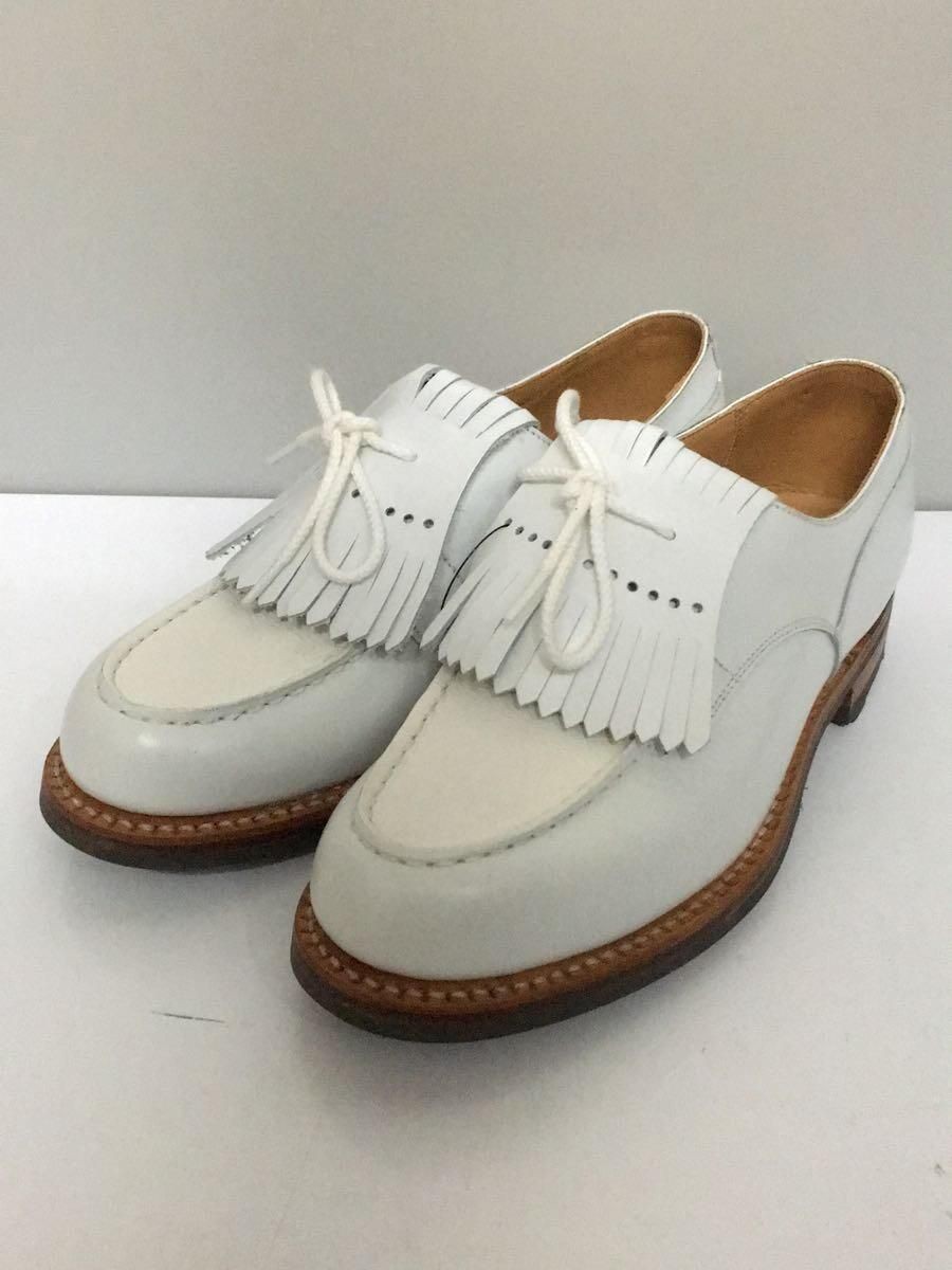J.M. WESTON OTHER GOLF 641 QUILT TASSEL LOAFER SHOES 3 White