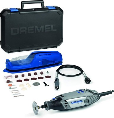 Dremel 3000 Handschleifmaschine, 130 W, 230 V, Koffer mit 25 Zubehörteilen