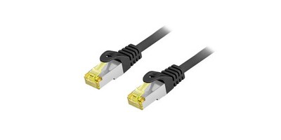 Equip Patchkabel Outdoor Außen Cat 6A S/FTP 2x RJ45 schwarz halogenfrei 0,25-50m