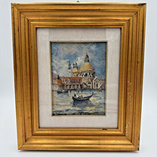 L68-FAUSTO PRATELLA-1886/1964-BASILICA MADONNA SALUTE-VENEZIA PITTURA ARTE NAPOL