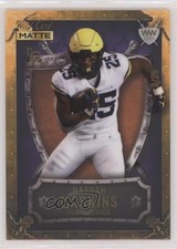 2022 Wild Card MATTE Weekend Warriors 8/25 Hassan Haskins Rookie RC Shield 0q1p. rookie card picture