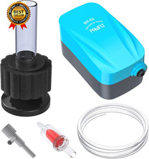 Aquarium Air Pump With Nano Bio Sponge Filter Kit Air Control Valve Airline Tubi