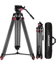 79"/200cm Video Tripod, Heavy Duty Aluminum Alloy Camera Tripod Stand