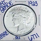 1923 SILVER PEACE DOLLAR AUTHENTIC HI GRADE U.S. MINT COIN FREE SHIPPING 6771