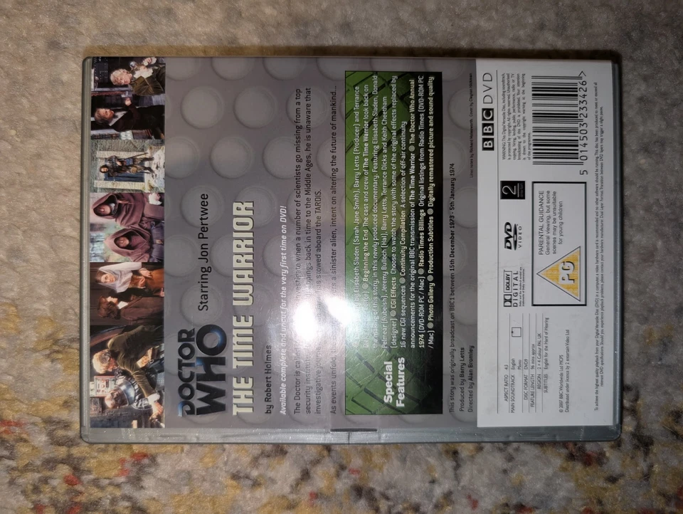 Doctor Who: The Time Warrior DVD 2007, Jon Pertwee, Elizabeth Sladen - Image 3 of 3