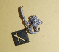Warhammer - Skaven -  Classic Metal Clan rat / Ratman - Halberd - 1987 #A