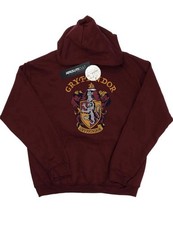 Harry Potter Girls Gryffindor Crest Hoodie - Color Burgundy- Size XS
